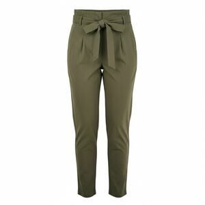 Windsor Olive Green Paper Bag High Waisted Tie Waste Pants 6 NWT